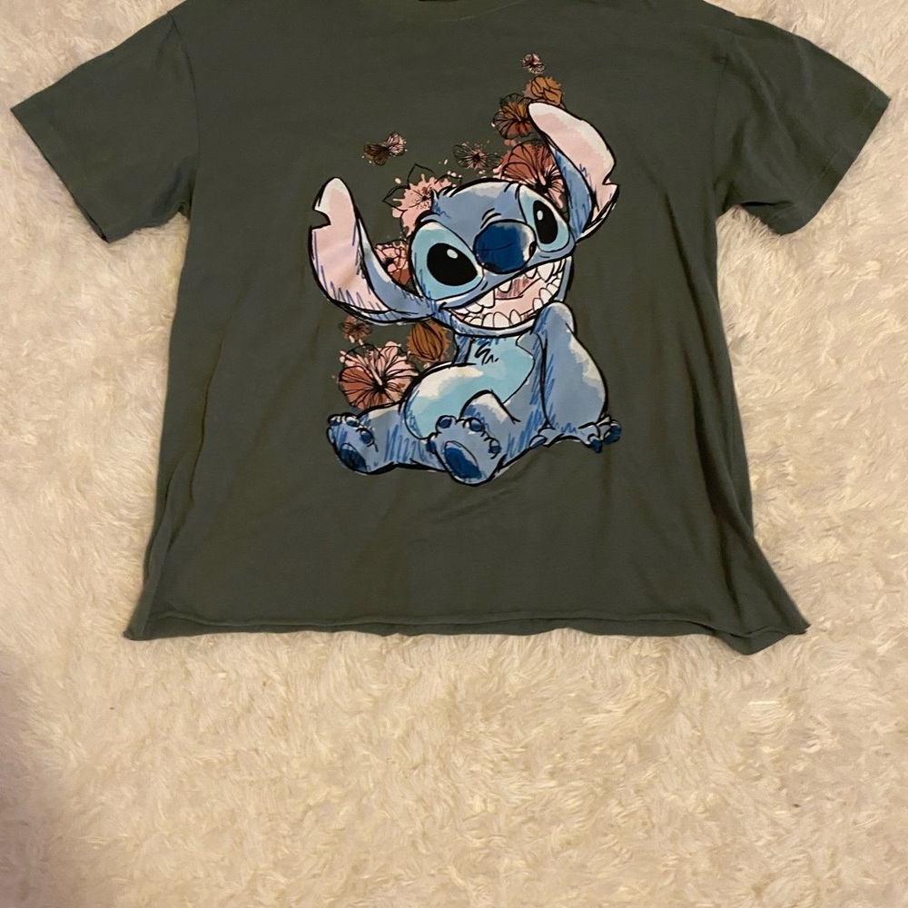 Kids Green Stitch Graphic T-Shirt